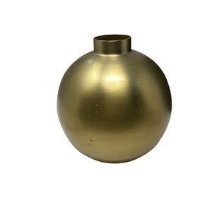 Be Home | Beautiful Brass Metal Ball Vase | Size 5.5” | Farmgirl